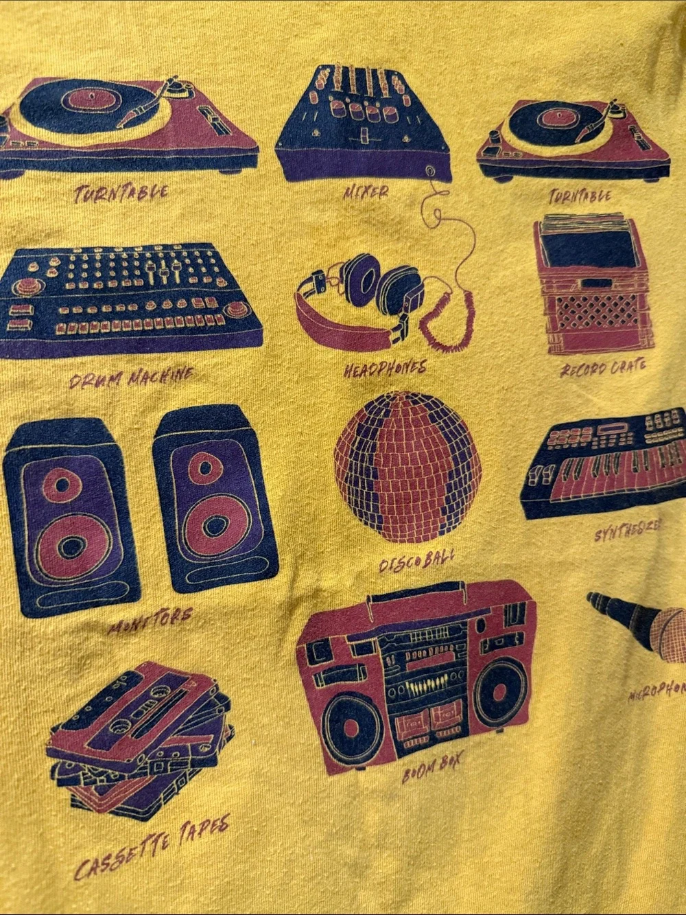 GAP Kids' Yellow Graphic Music Tee boys size XL (12)